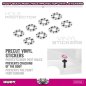 Preview: HUDY BODY POST HOLE PROTECTOR VINYL STICKER 7x16x0.5MM (8) XRAY
