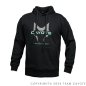 Preview: Classic-Fit Black Pullover Hoodie CAYOTE