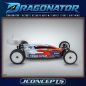 Preview: Dragonator Karo mit Heckflügeln JConcepts Associated RC10B7.1 / RC10B7.1D