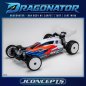 Preview: Dragonator Karo mit Carpet/Turf/Dirt-Heckflügel JConcepts Associated B84