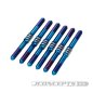 Preview: JConcepts RC10B7 3.5 x 48mm Fin Titanium turnbuckle, 6pc. - Burnt Blue / black