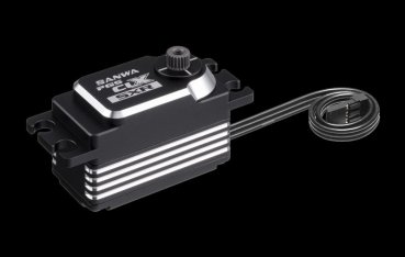 SRG PGS-CLX Coreless-LowProfile Servo 0,08sec/16,6kg SANWA Metall-Getriebe, Alu-Gehäuse für 1:10 Offroad