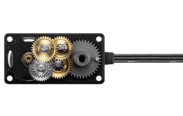 Preview: SRG PGS-CLX Coreless-LowProfile Servo 0,08sec/16,6kg SANWA Metall-Getriebe, Alu-Gehäuse für 1:10 Offroad