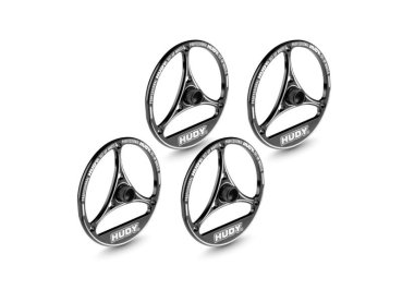 ALU TWEAK SET-UP WHEEL FOR 1/10 TOURING CAR & FWD (4) HUDY