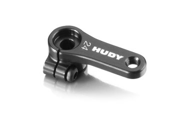 ALU CLAMP SERVO HORN - HITEC - OFFSET - 1-HOLE - 24T HUDY (16mm)