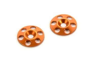 Alu Heckspoiler Scheiben - Orange (2) HUDY