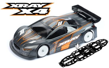 X4'26 - ALU FLEX 1.5MM EDITION - 1/10 ELECTRIC TC XRAY + XRA301028 1,2mm Feder-Stahl-Chassis Sonder-Set