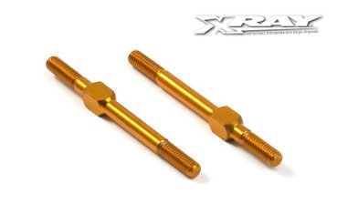 Gewindestangen,einstellbar L/R 39mm,ALU (2) orange XRAY