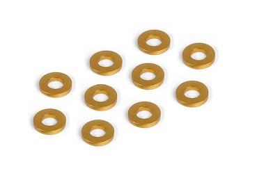 Unterlegscheibe 3mm x 6mm x 1,0mm, Alu Orange (10) XRAY