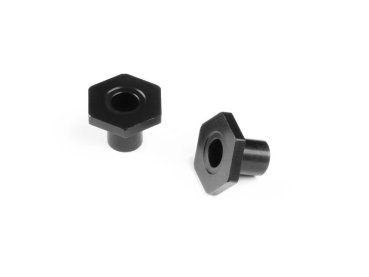 X4 ALU WHEEL HUB - SPRING CLIP - SWISS 7075 T6 (2) XRAY