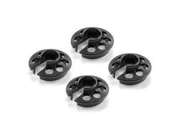 XLP ALU SHOCK SPRING RETAINING COLLAR - BLACK (4) XRAY