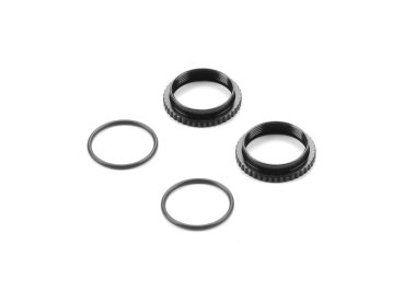 XLP ALU SHOCK ADJUSTABLE NUT - BLACK (2) XRAY