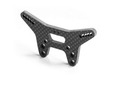 XB2 WIDER CARBON SHOCK TOWER FOR BRIDGE UPPER DECK XRAY - 2 DOTS - FRONT