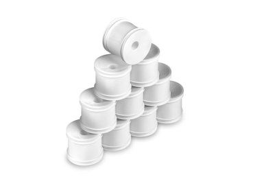 1/10 OFF-ROAD WHEEL - STADIUM TRUCK - WHITE (10) HUDY