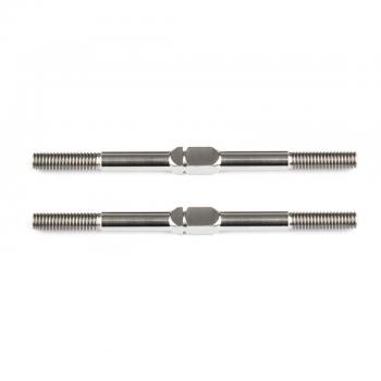 Team Associated FT Titanium Turnbuckles, 48 mm/1.875 in, silver
