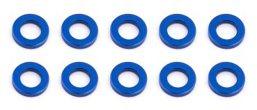 Team Associated Ballstud Washers, 5.5x1.0 mm, blue aluminum