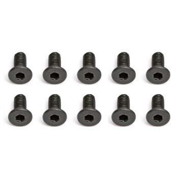 Team Associated Screws, 2.5x0.45x6 in FHCS