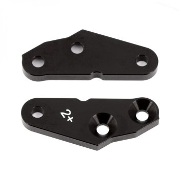 Team Associated FT RC8B3 Steering Block Arms, +2 deg., aluminum