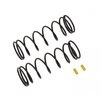 Team Associated Front Springs V2, yellow, 5.7 lb/in, L70, 8.5T, 1.6D