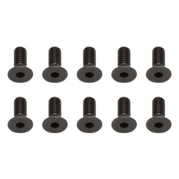 Team Associated Screws, 4x10 mm FHCS