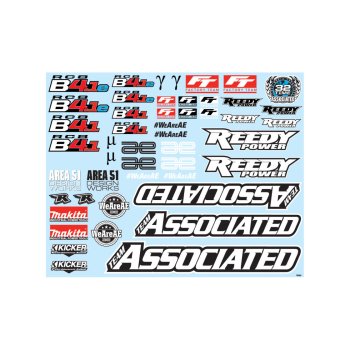 Team Associated RC8B4.1/RC8B4.1e Decal Sheet