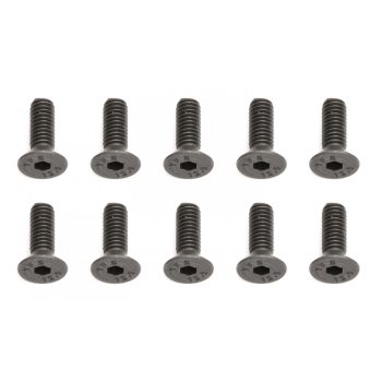 Team Associated Screws, 4x12 mm FHCS