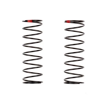 Team Associated 13mm Rear Shock Springs, Red 2.4 Lb/In, L61, 9.25t, 1.2d