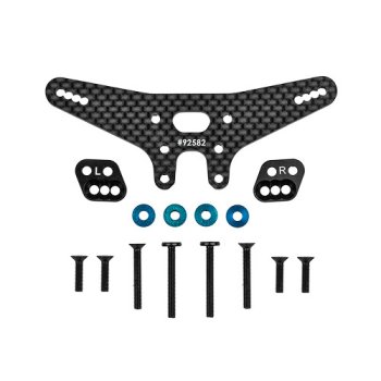 Team Associated RC10B7.1 FT Gull Dropper And Rear Shock Tower Conversion Set, -2mm