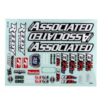Team Associated RC10B7.1 Decal Sheet