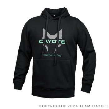 Classic-Fit Black Pullover Hoodie CAYOTE