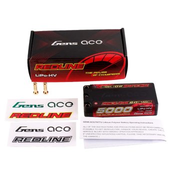 Preview: GensAce Redline 2.0 Shorty 2S HV 7.6V-140C-5000 97x47x20mm 179g
