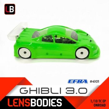 Ghibli 3.0 Karosserie Standard LENS BODIES 1/10 Elektro-Tourenwagen