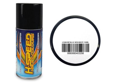 Lexan Spray metallic weiß / white 150ml H-SPEED nP126