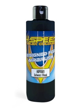 Lexan Airbrush Farbe 200 ml Schwarz / Black H-SPEED