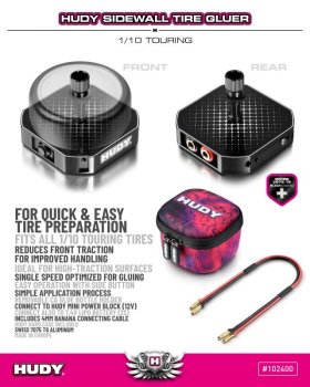 SIDEWALL TIRE GLUER 1/10 TOURING HUDY