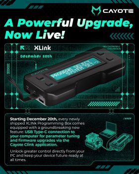 Preview: X-Link Programmier Box für Crest-ESC CAYOTE (29x24x8mm / 5V-8.4V)