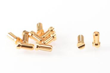 RUDDOG 5mm Gold Plug Male Short (10pcs)