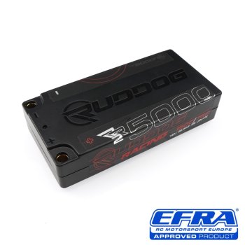 RUDDOG Racing RR2 5000mAh 150C/75C 7.6V 20mm-LCG Short Stick Pack LiPo-HV Battery