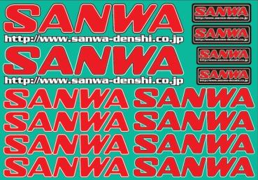 Aufkleber SANWA-rot *JPN-2009 SANWA