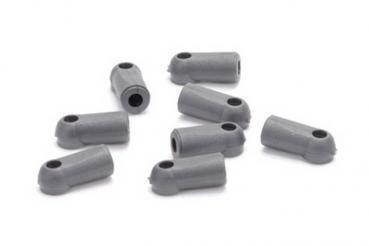 Kugelkopfpfannen - kurz - Fluted Grippa (Grau)