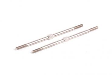 Titanium Turnbuckle - 76mm - Silver - (pr)