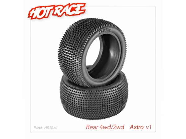 Astro V1 Reifen medium (2) EM-Reifen'26 HOTRACE 1/10 Buggy 4WD/2WD hinten