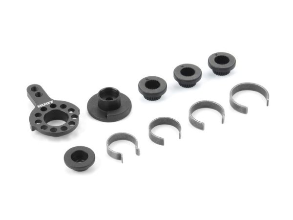 HUDY ALU FIXED SERVO SAVER 1/10 TC & FWD - SET HUDY