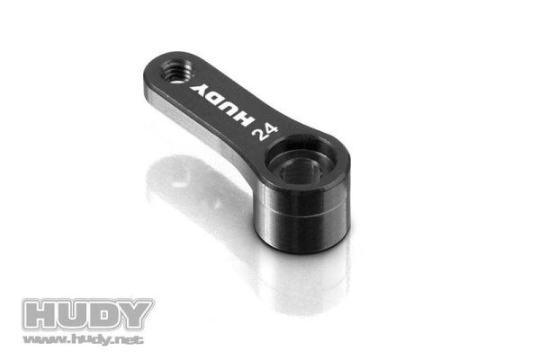 ALU SERVO HORN - HITEC - OFFSET- 1-HOLE - 24T HUDY (16mm)
