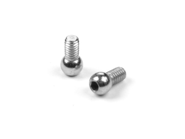 ANTI-ROLL BAR STEEL BALL END 3.8MM WITH 4MM THREAD (2) XRAY