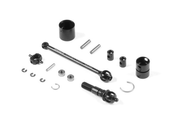 X4 ECS BB SC DRIVE SHAFT 58MM - SPRING STEEL - COMPLETE SET XRAY