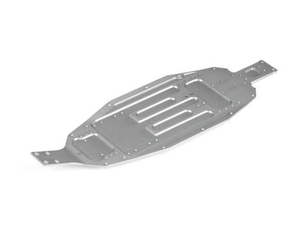 XT2 ALU CHASSIS - 2.5MM - LONG - REAR WIDE - SWISS 7075 T6 XRAY