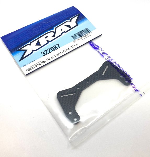 XB2'22 GRAPHITE SHOCK TOWER - FRONT - 3.5MM