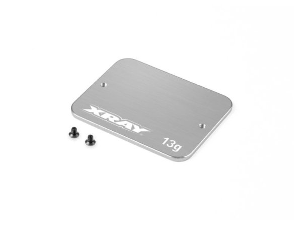 STAINLESS STEEL WEIGHT UNDER SERVO FOR 1-PIECE CHASSIS 13g XRAY
