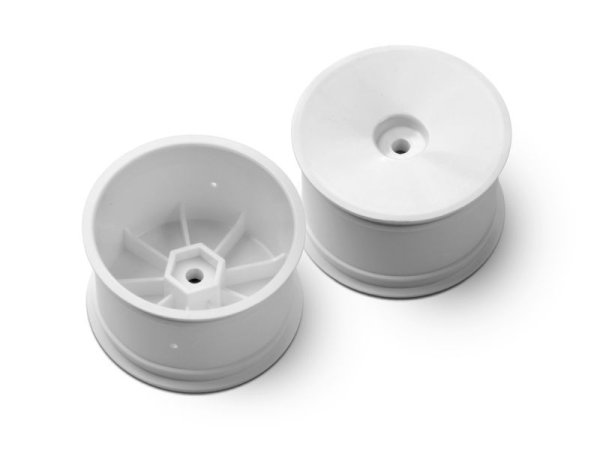 2WD/4WD REAR WHEEL AERODISK WITH 12MM HEX IFMAR WHITE HARD 2 XRAY